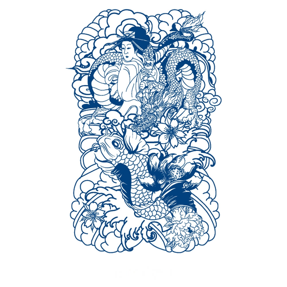 Dragon & Koi Harmony