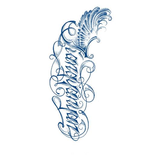 Winged Script Embrace
