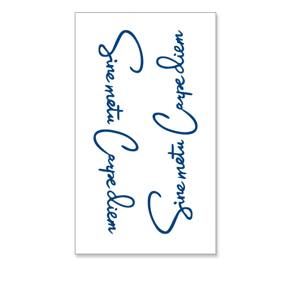 "Without Fear, Seize the Day" in Latin