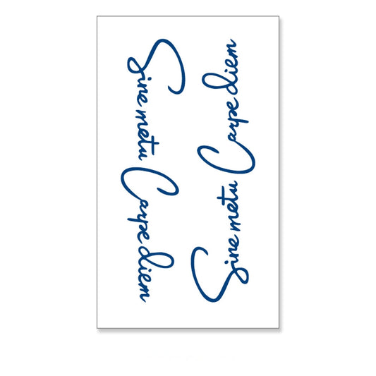 "Without Fear, Seize the Day" in Latin